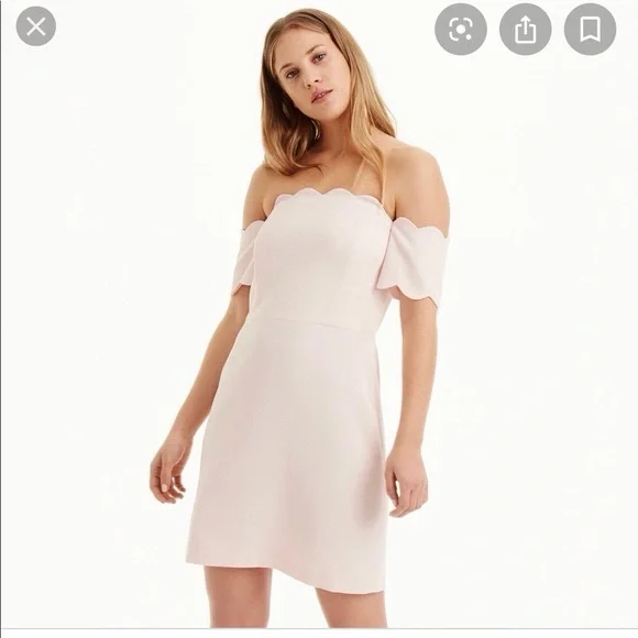 club monaco scalloped dress Club Monaco Liki Scalloped Dress Size 6